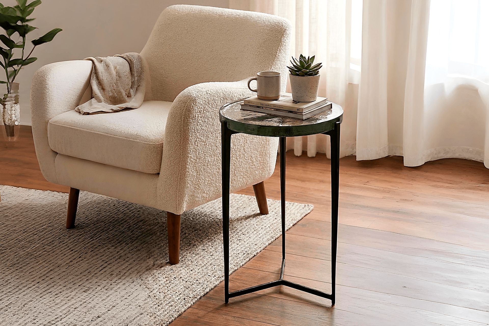Lamar Black Side Table - Image 2
