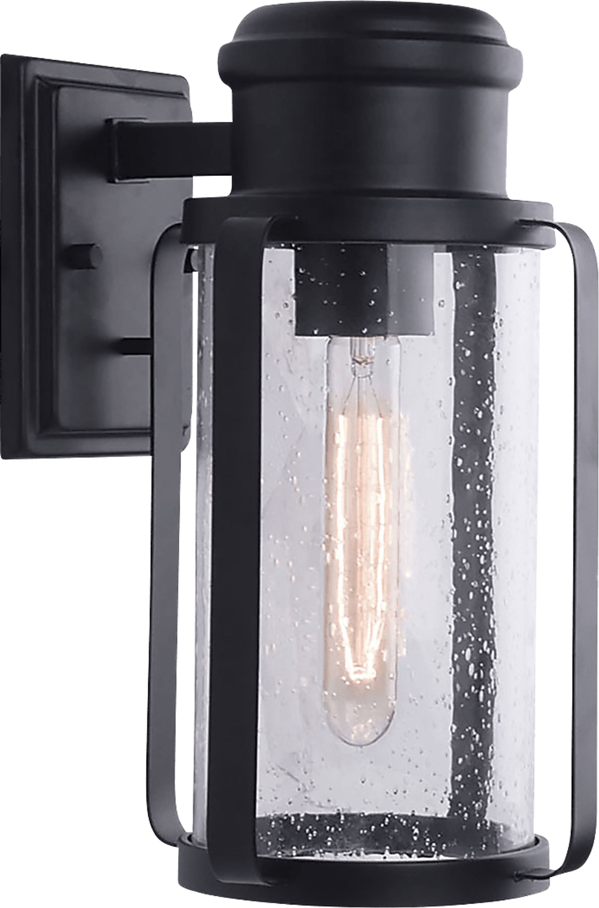 Lamarre Trail Black Medium Outdoor Sconce - Image 1