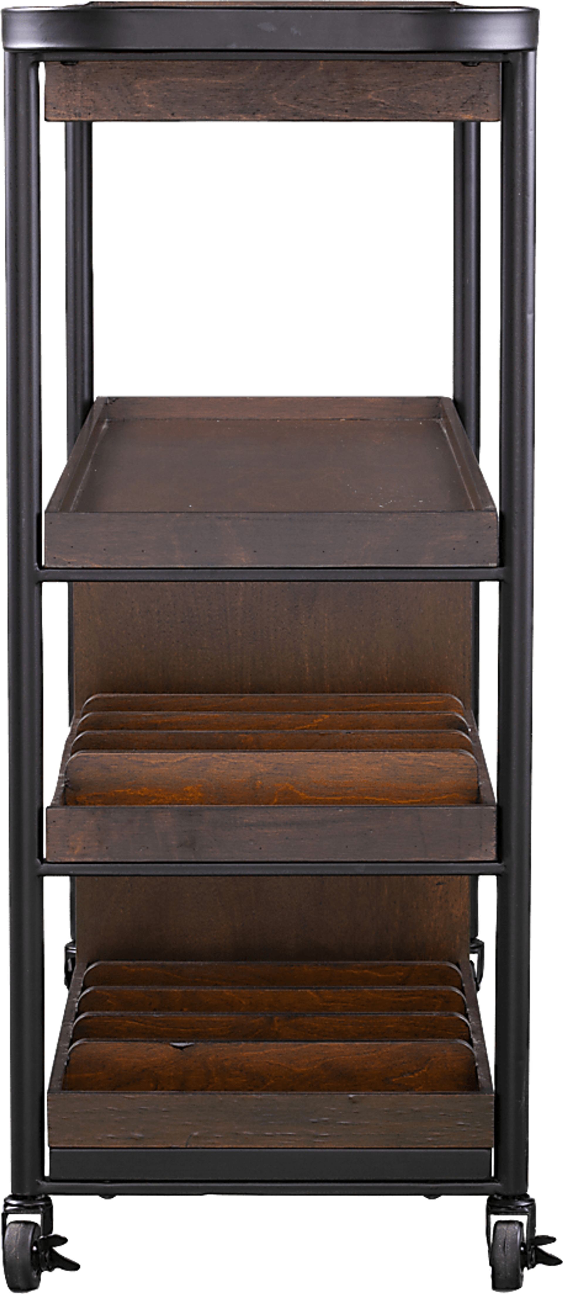 Lamasney Brown Bar Cart - Image 3