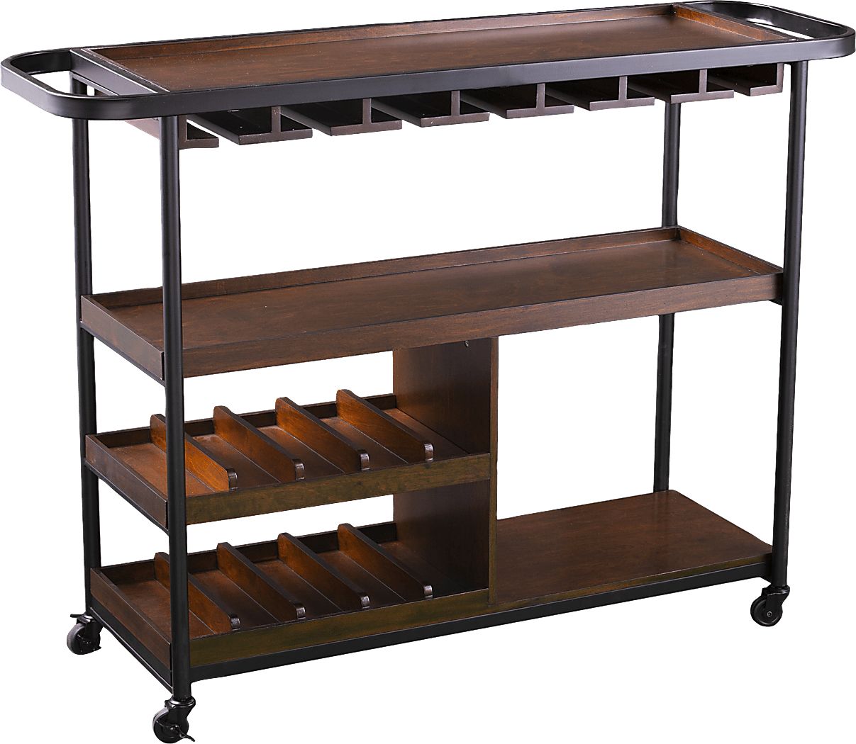 Lamasney Brown Bar Cart