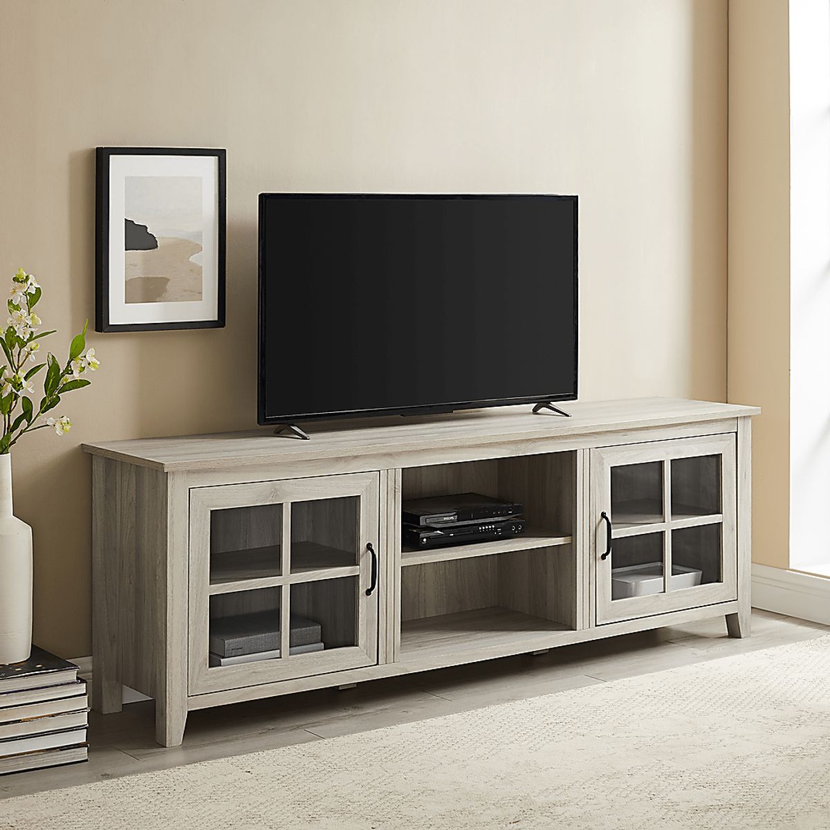 Lambdin Birch Light Wood 70 in. Console | Rooms to Go