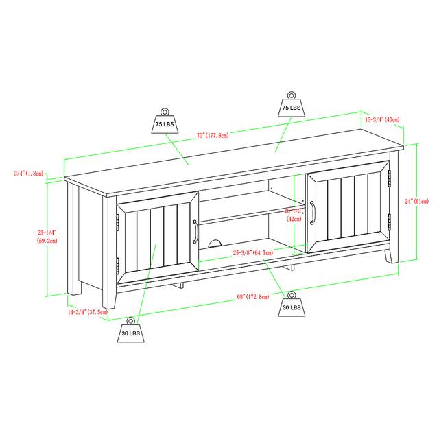 Lambdin Stone 70 in. Console - Thumbnail - Image 7