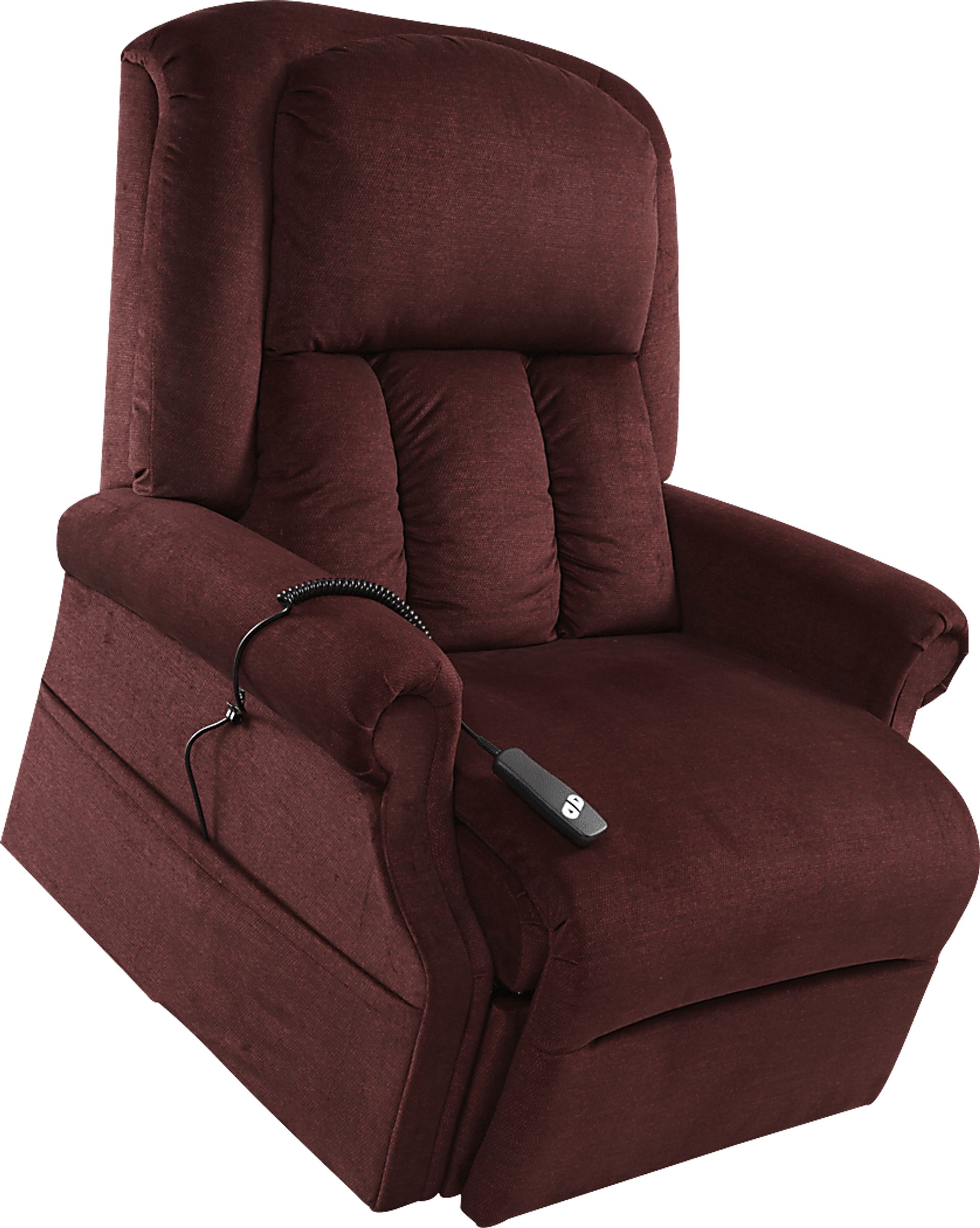 Lambeth Burgundy Lift Chair Power Recliner - Image 2