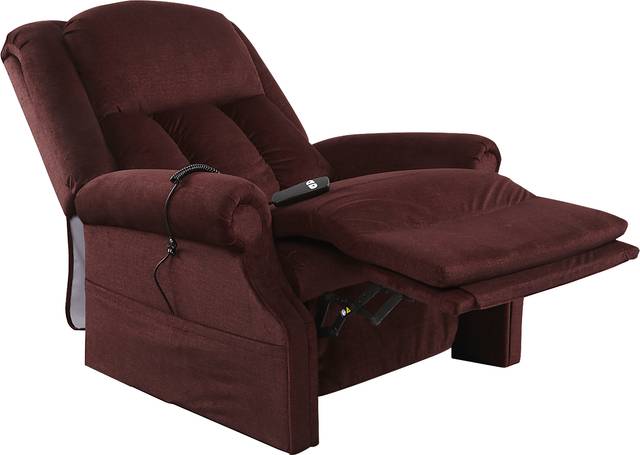 Lambeth Burgundy Lift Chair Power Recliner - Thumbnail - Image 3