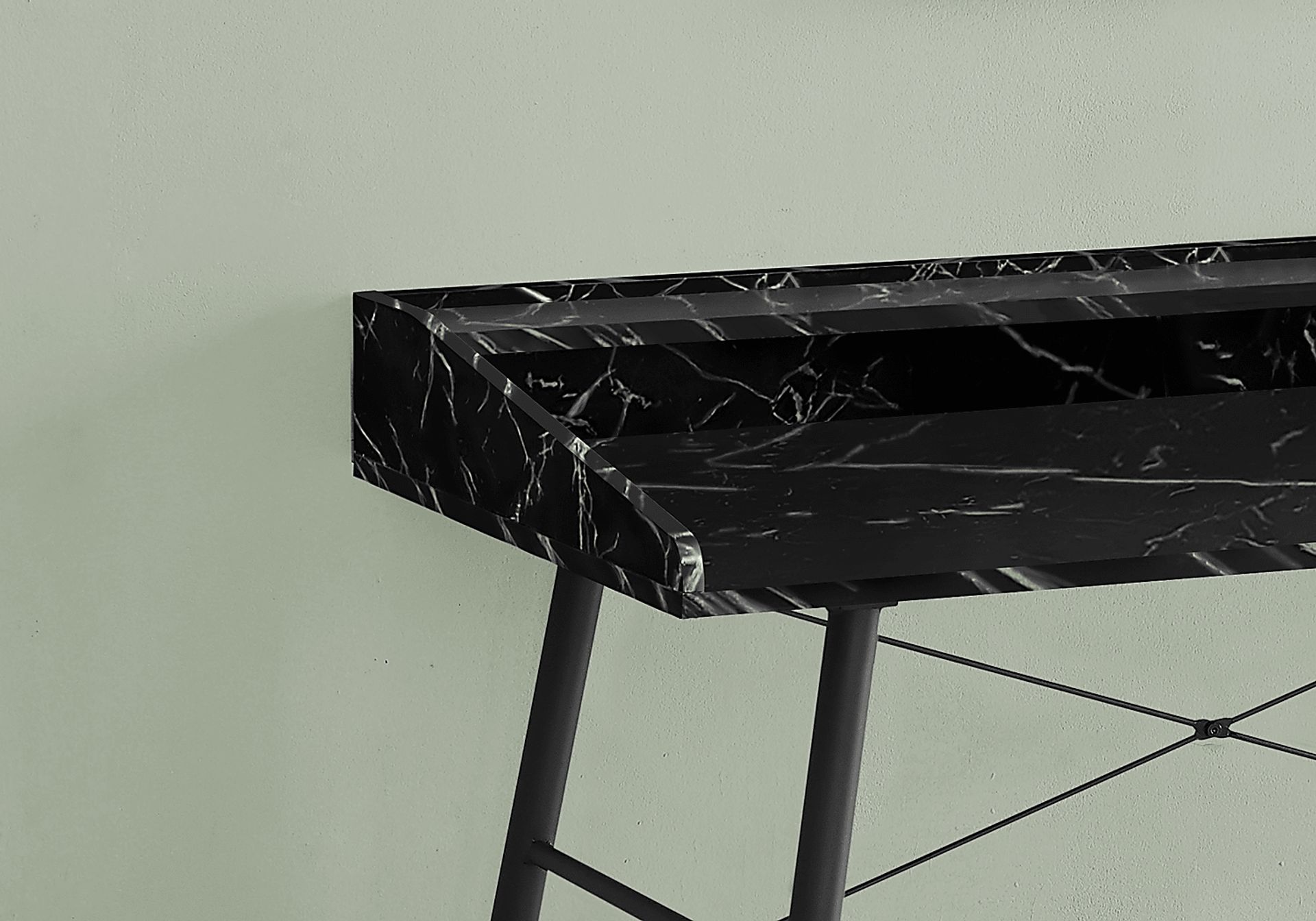 Lambright Black Marble Desk - Image 3