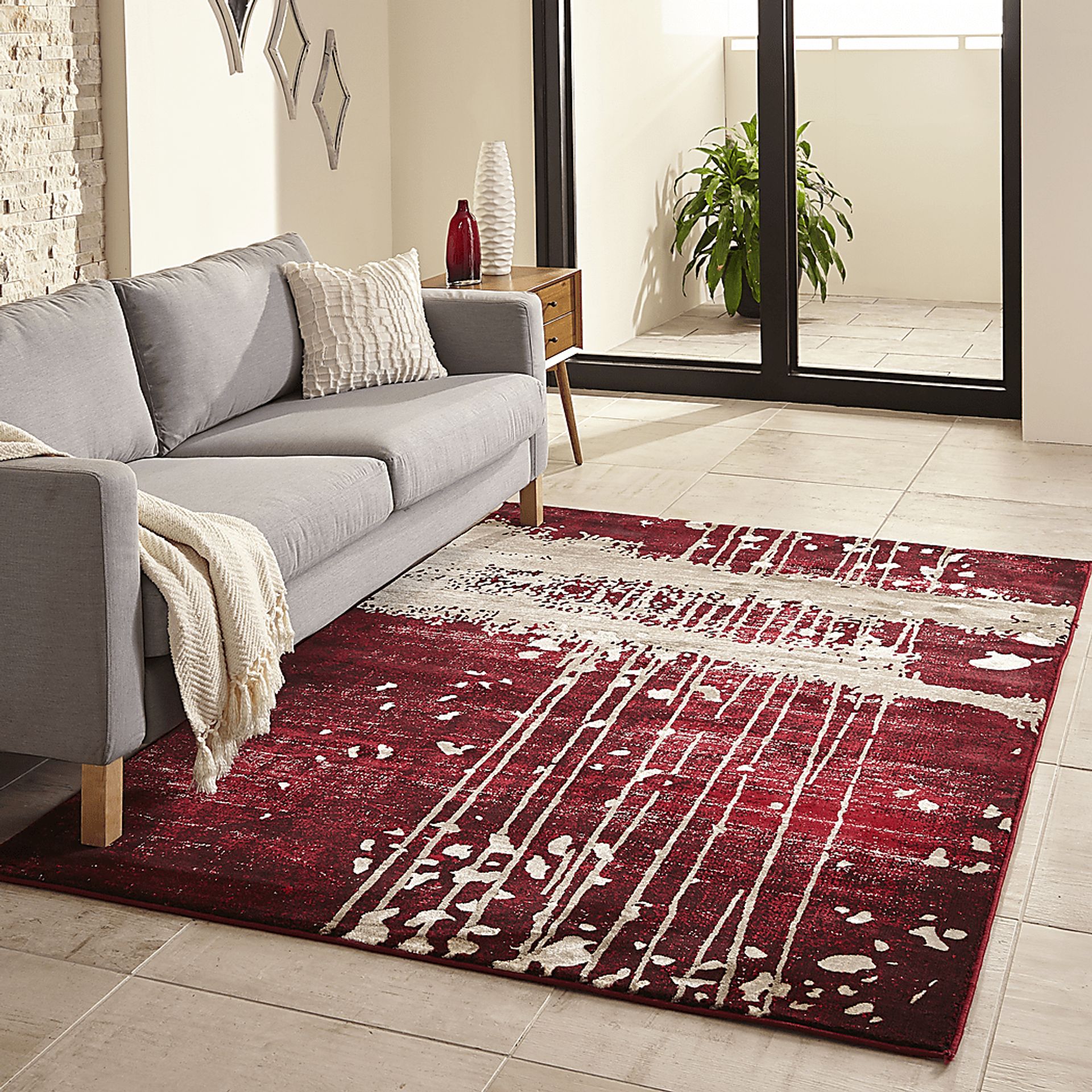Lambros Red 5' x 7'6 Rug - Image 2