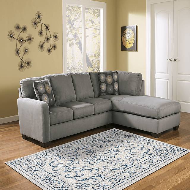 Lamdiac Navy/Gray 5' x 8' Indoor/Outdoor Rug - Thumbnail - Image 2
