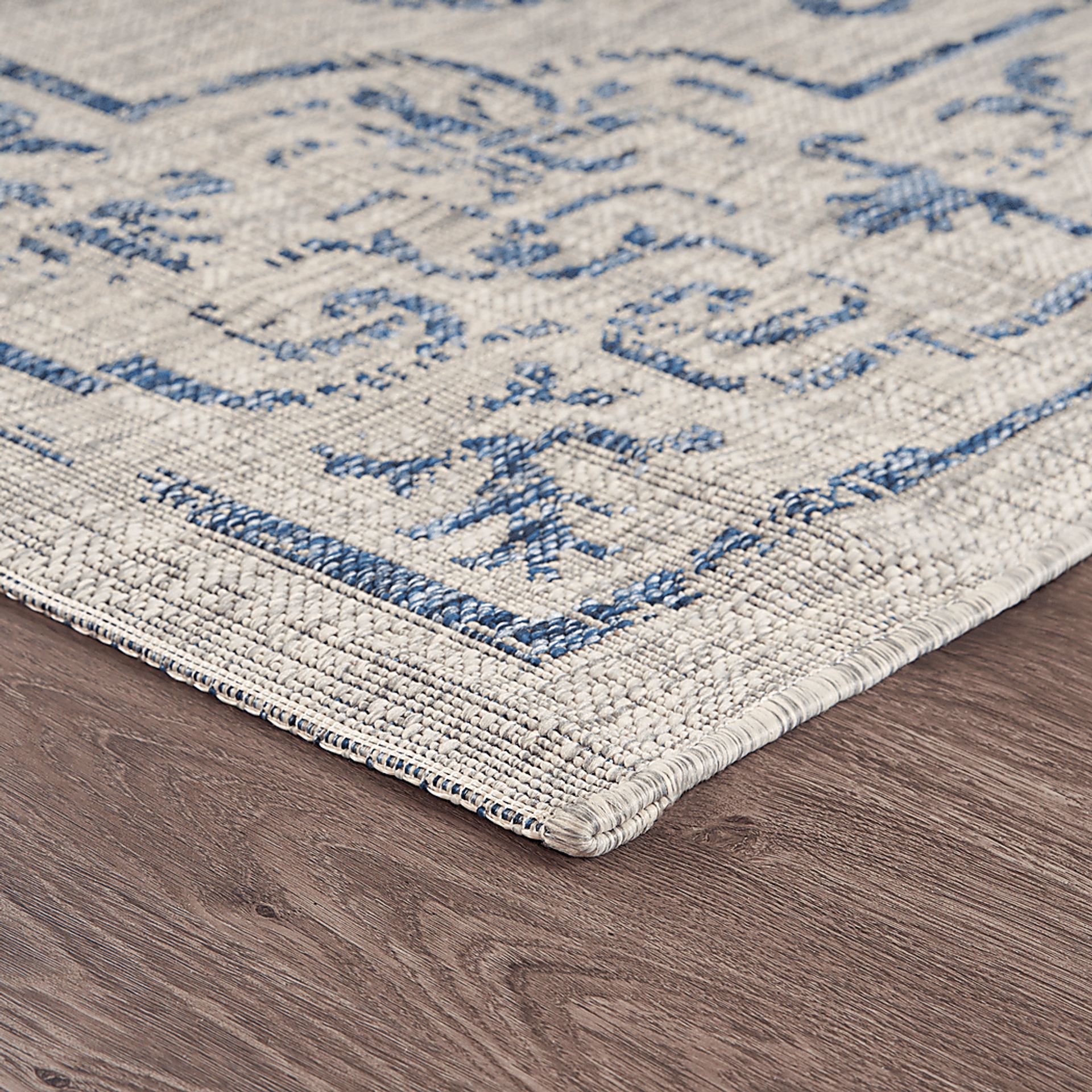 Lamdiac Navy/Gray 7'9 x 9'9 Indoor/Outdoor Rug - Image 6