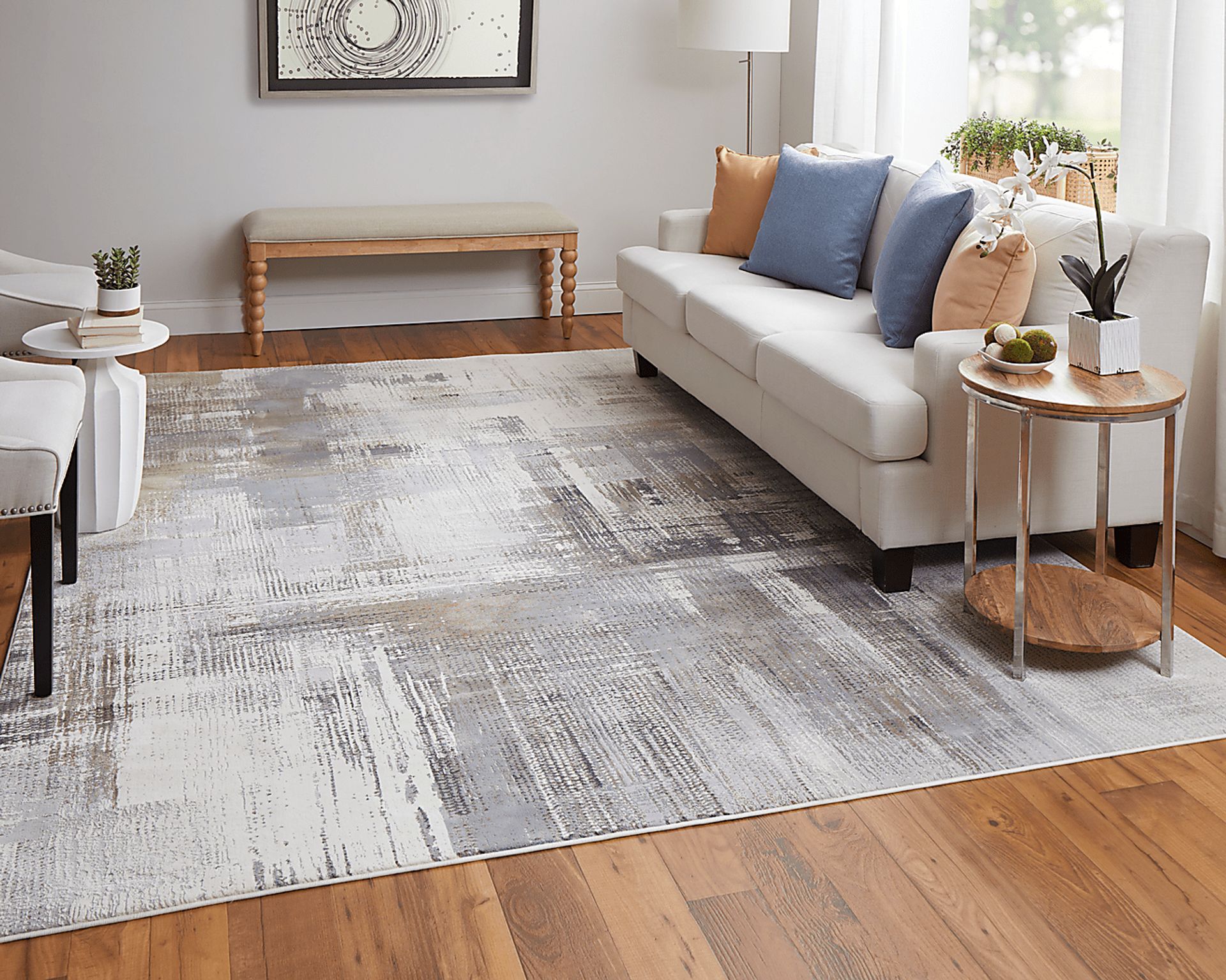 Lamgue Ivory 5' x 7'6 Rug - Image 8