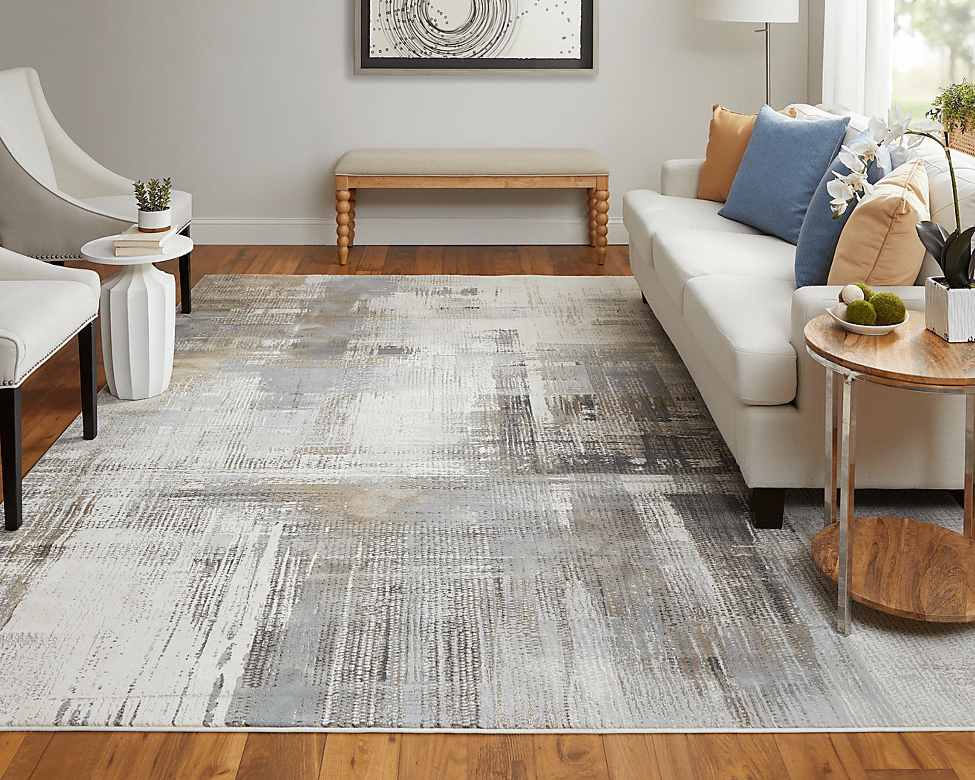 Lamgue Ivory 5' x 7'6 Rug - Image 9