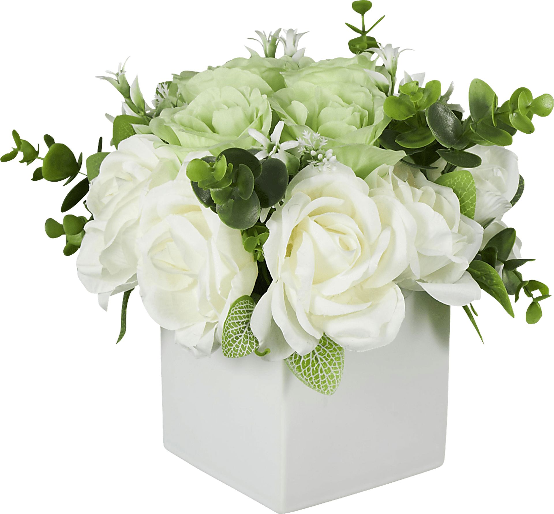 Lamhi White Indoor/Outdoor Silk Floral - Image 3