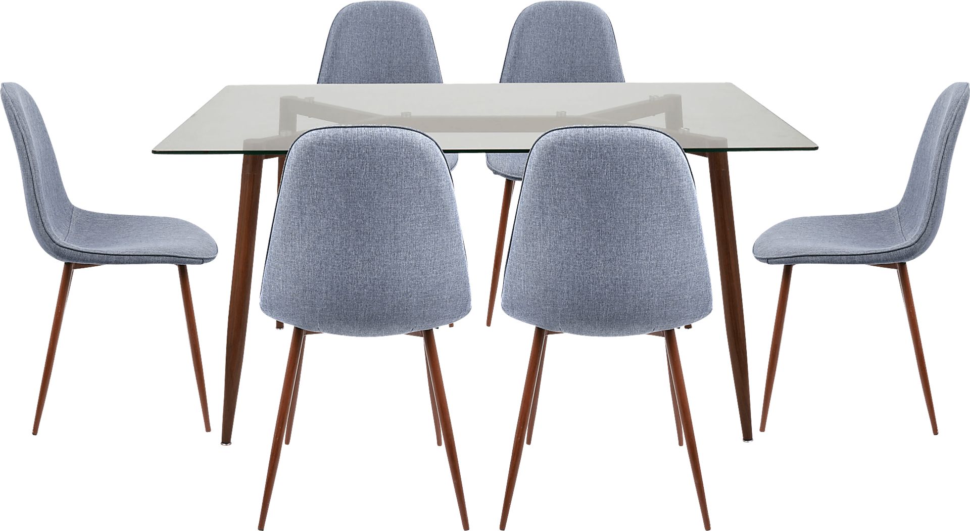 Lamirda II Blue 7 pc. Dining Set - Image 1