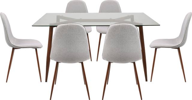 Lamirda II Gray 7 Pc. Dining Set - Thumbnail - Image 1
