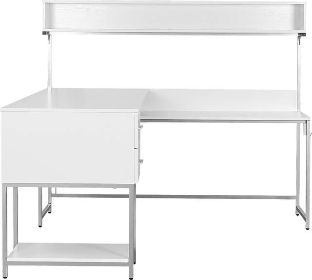 Lamlou White L-Shaped Storage Desk - Thumbnail - Image 11