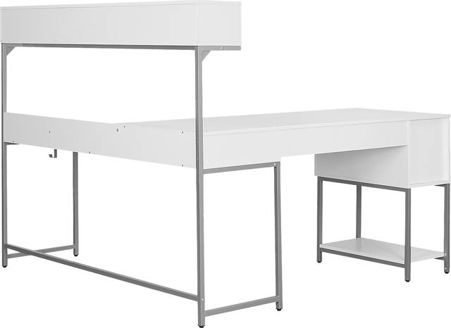 Lamlou White L-Shaped Storage Desk - Thumbnail - Image 10