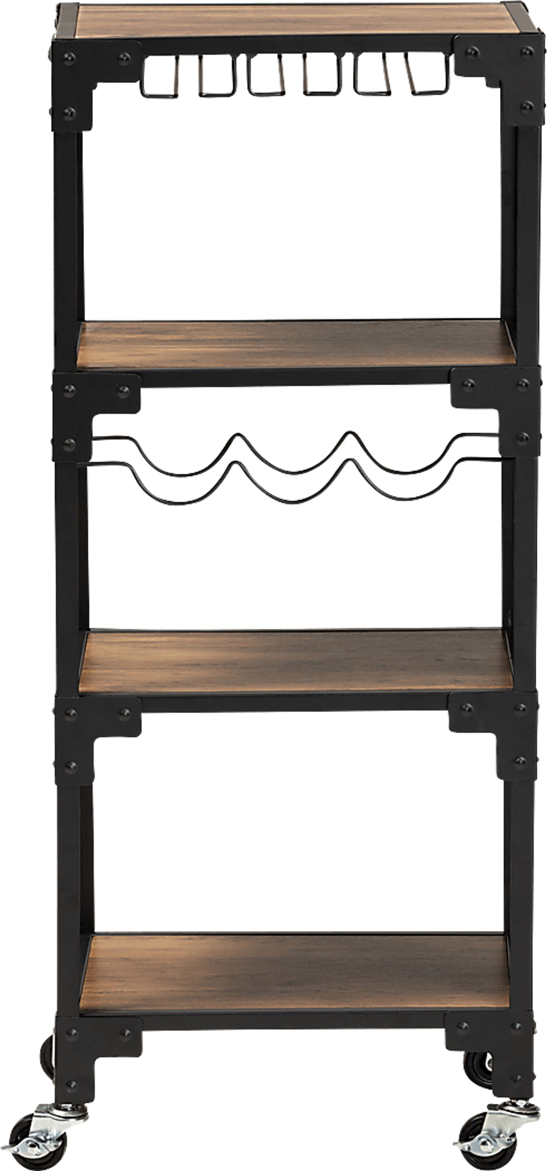 Lammer Black Bar Cart - Image 2