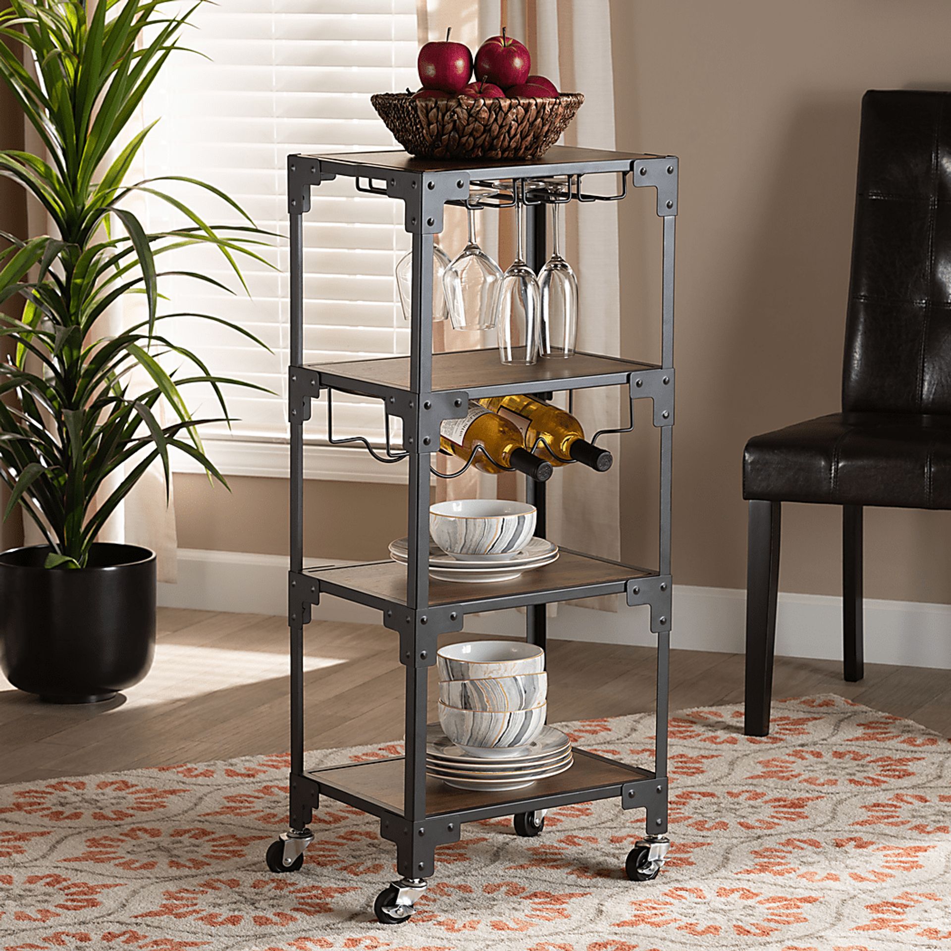 Lammer Black Bar Cart - Image 6