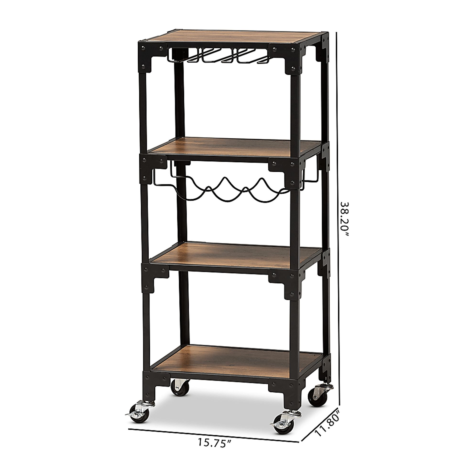 Lammer Black Bar Cart - Image 8