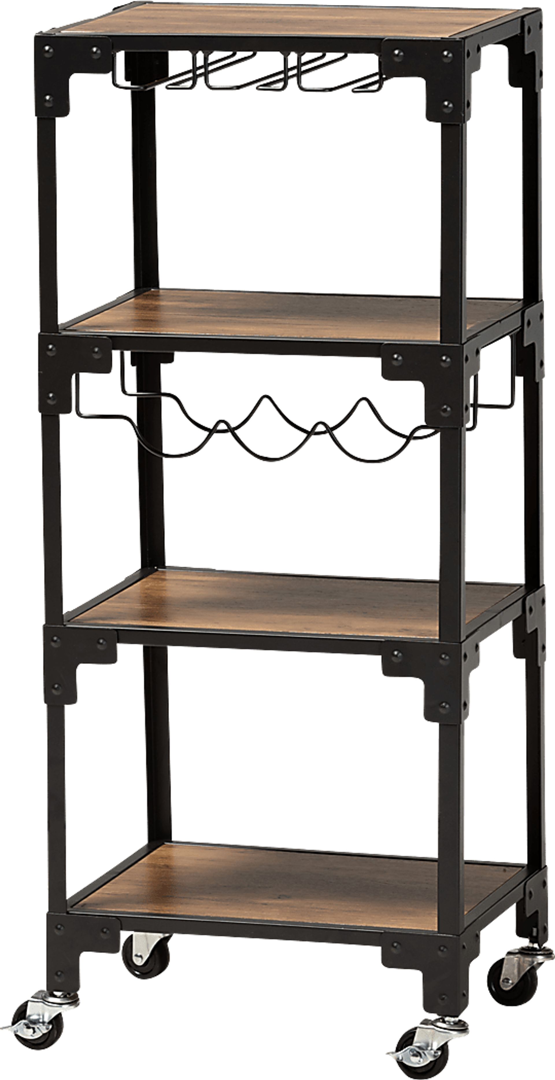 Lammer Black Bar Cart - Image 1