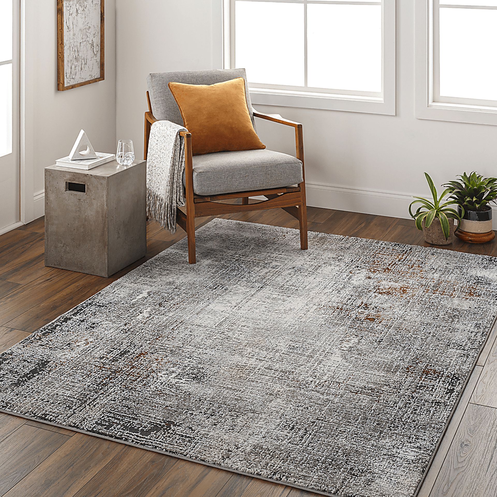 Lammet Charcoal 5'3 x 7'3 Rug - Image 2