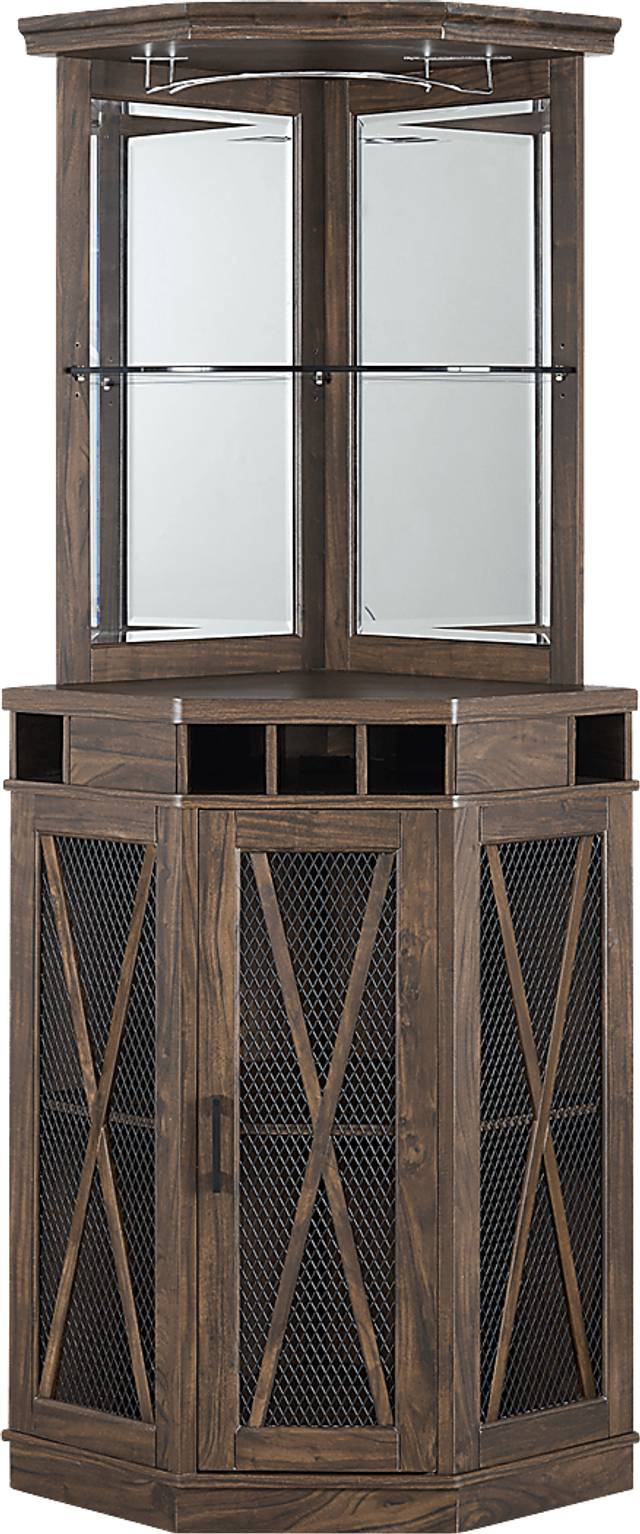 Lamon Brown Bar Cabinet - Thumbnail - Image 2