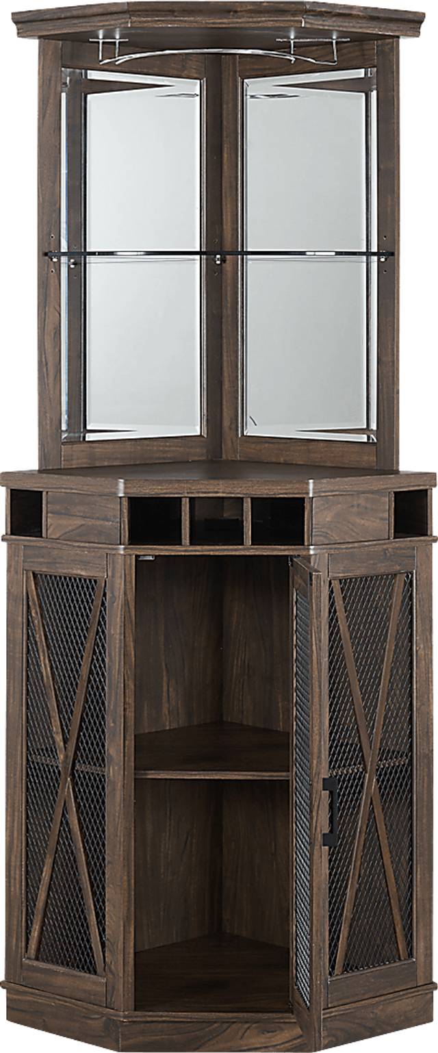 Lamon Brown Bar Cabinet - Thumbnail - Image 3