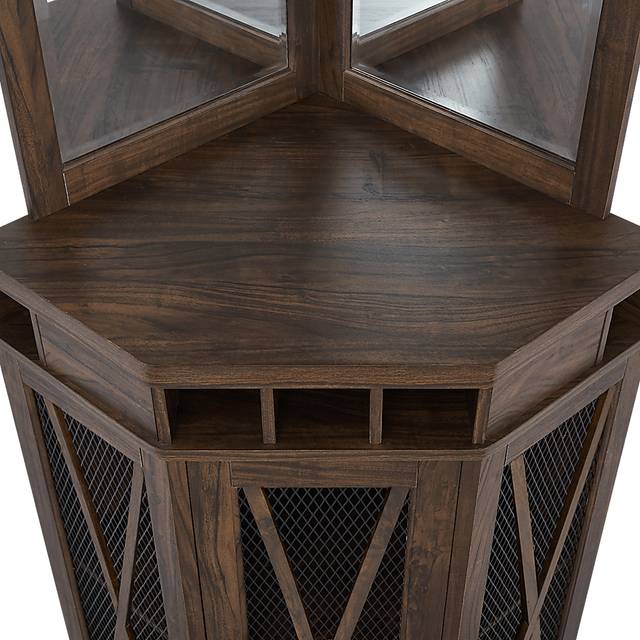 Lamon Brown Bar Cabinet - Thumbnail - Image 6