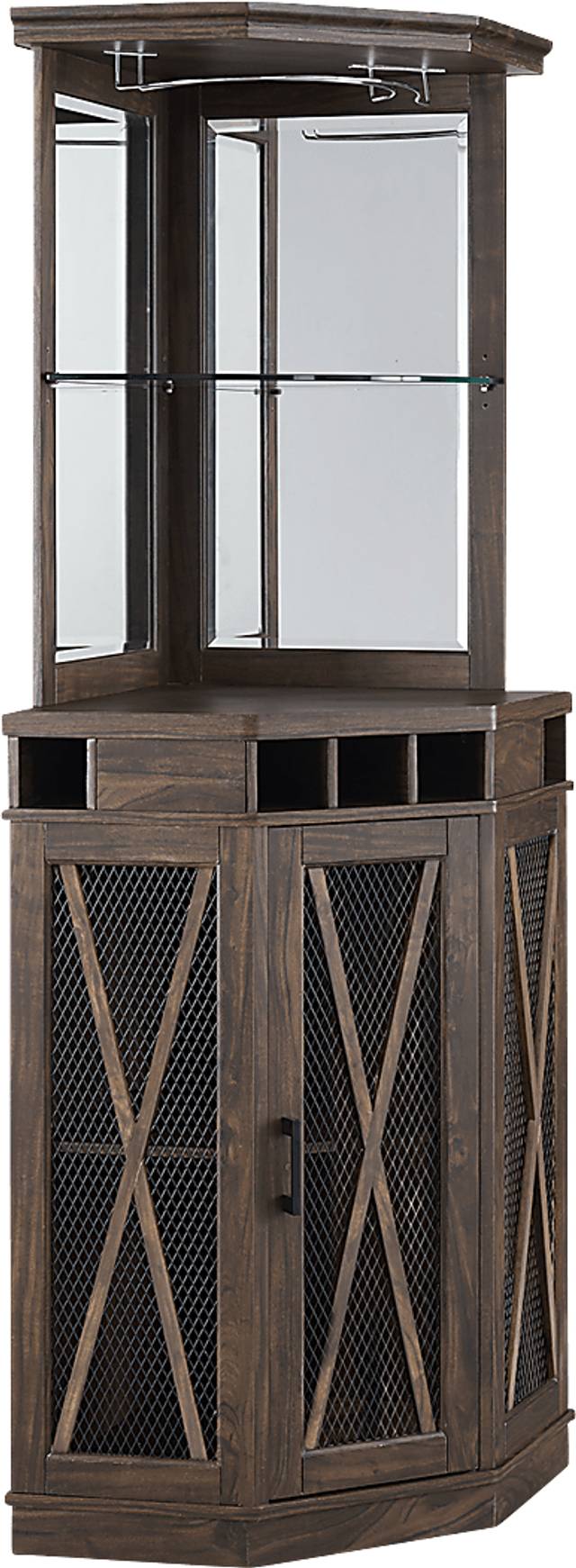 Lamon Brown Bar Cabinet - Thumbnail - Image 1