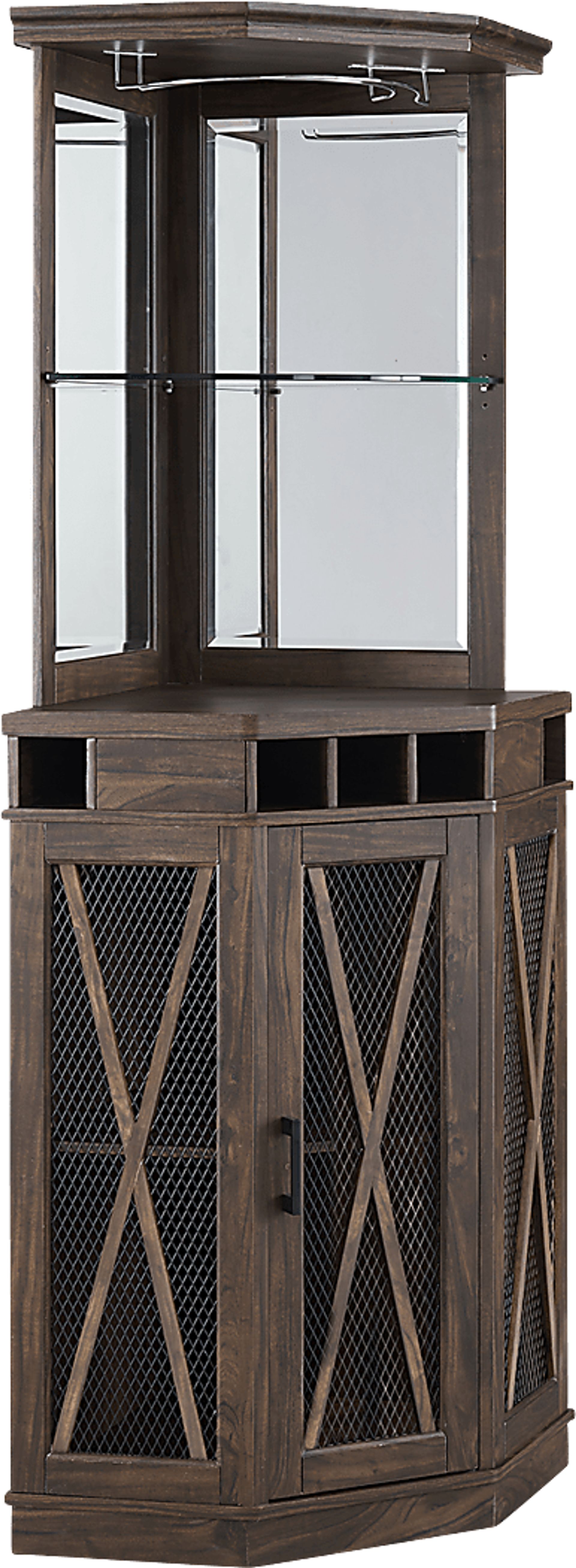 Lamon Brown Bar Cabinet - Image 1