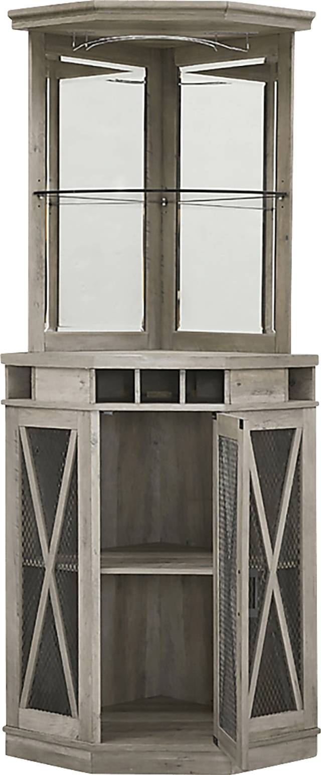 Lamon Gray Bar Cabinet - Thumbnail - Image 2