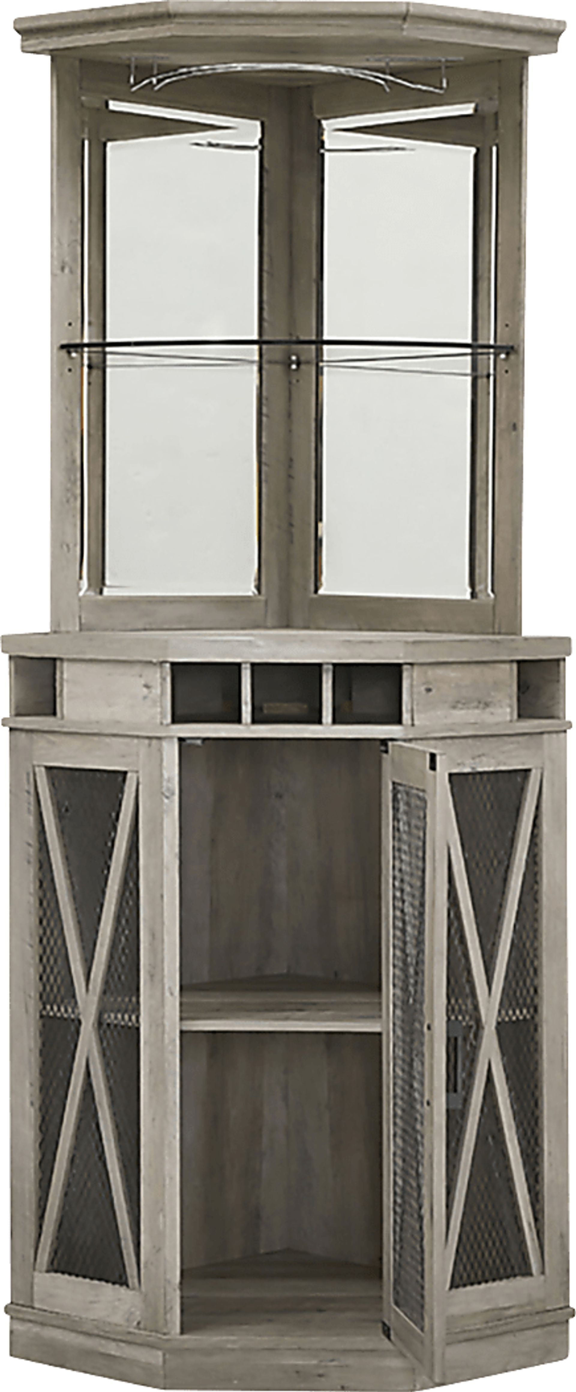 Lamon Gray Bar Cabinet - Image 2
