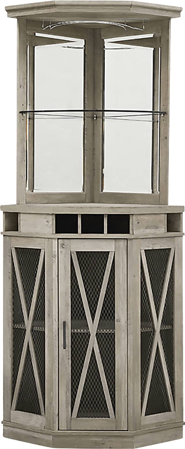 Lamon Gray Bar Cabinet - Thumbnail - Image 3