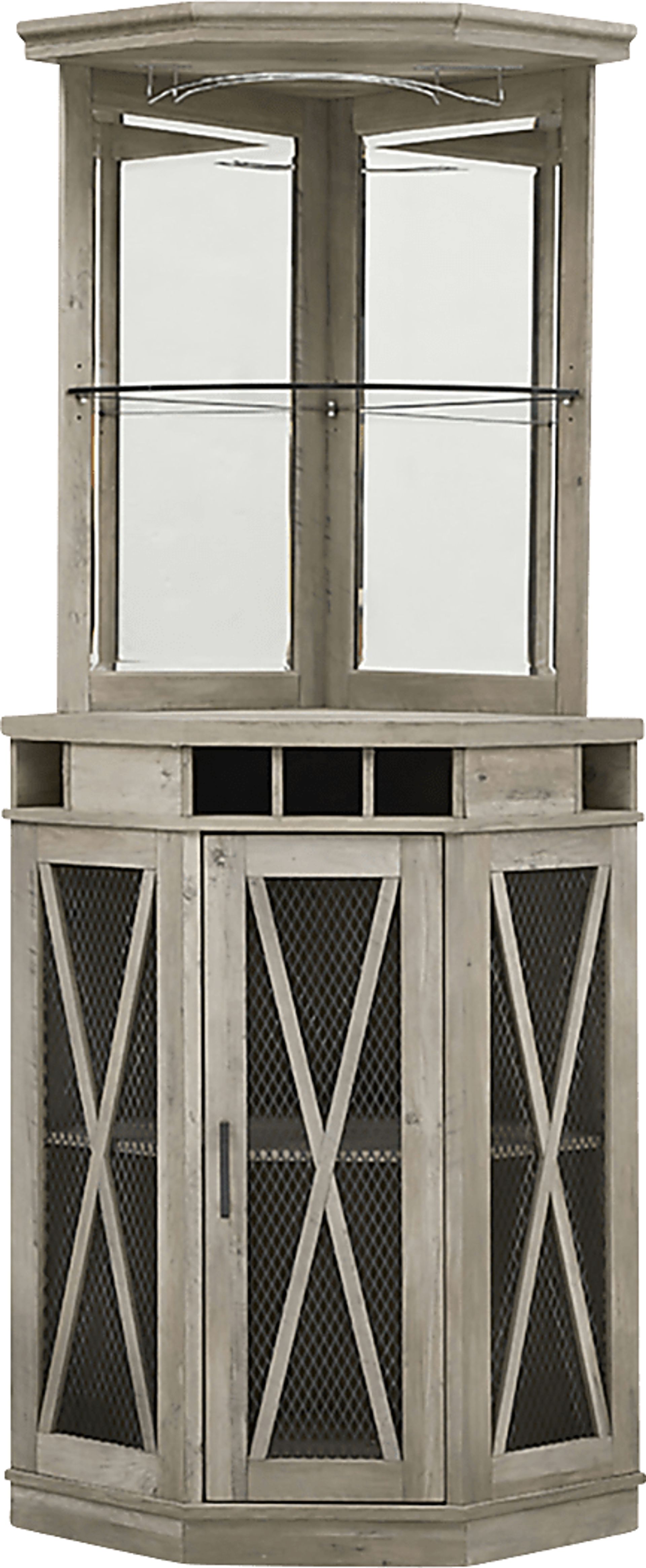 Lamon Gray Bar Cabinet - Image 3