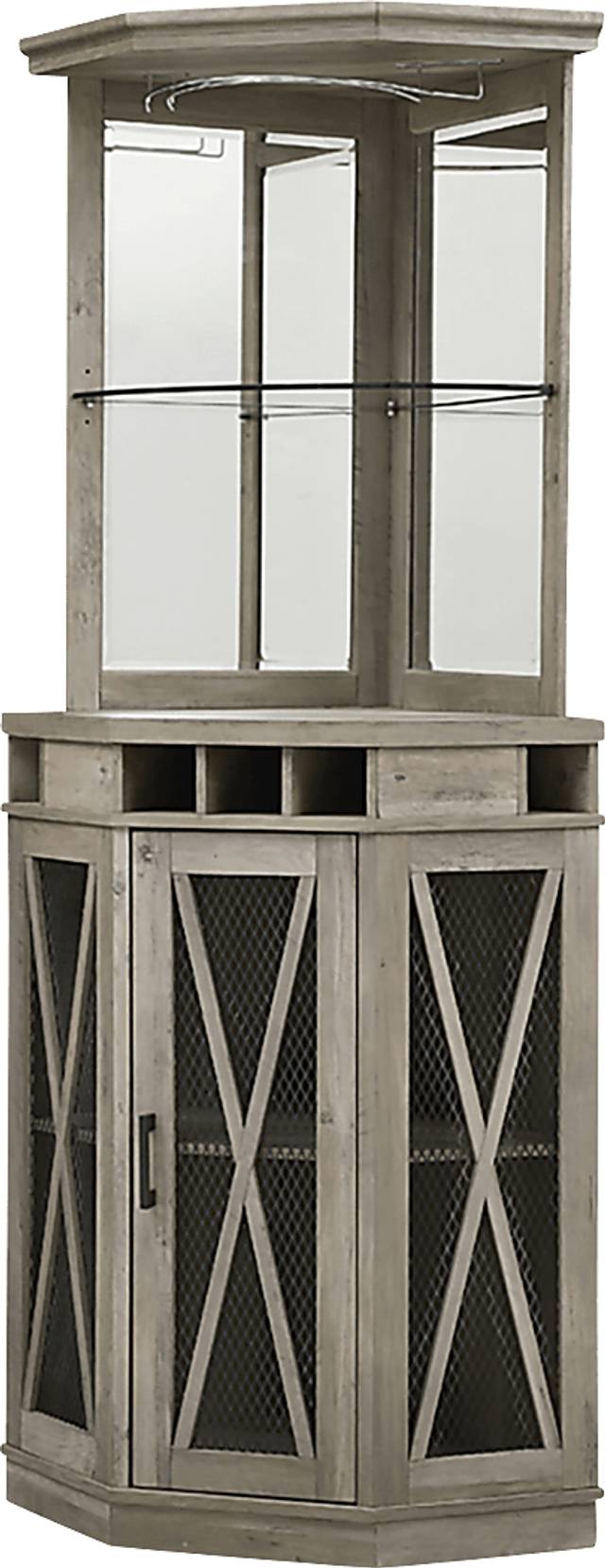Lamon Gray Bar Cabinet - Thumbnail - Image 4