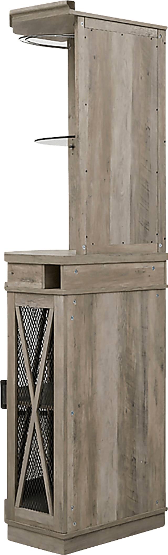 Lamon Gray Bar Cabinet - Thumbnail - Image 5