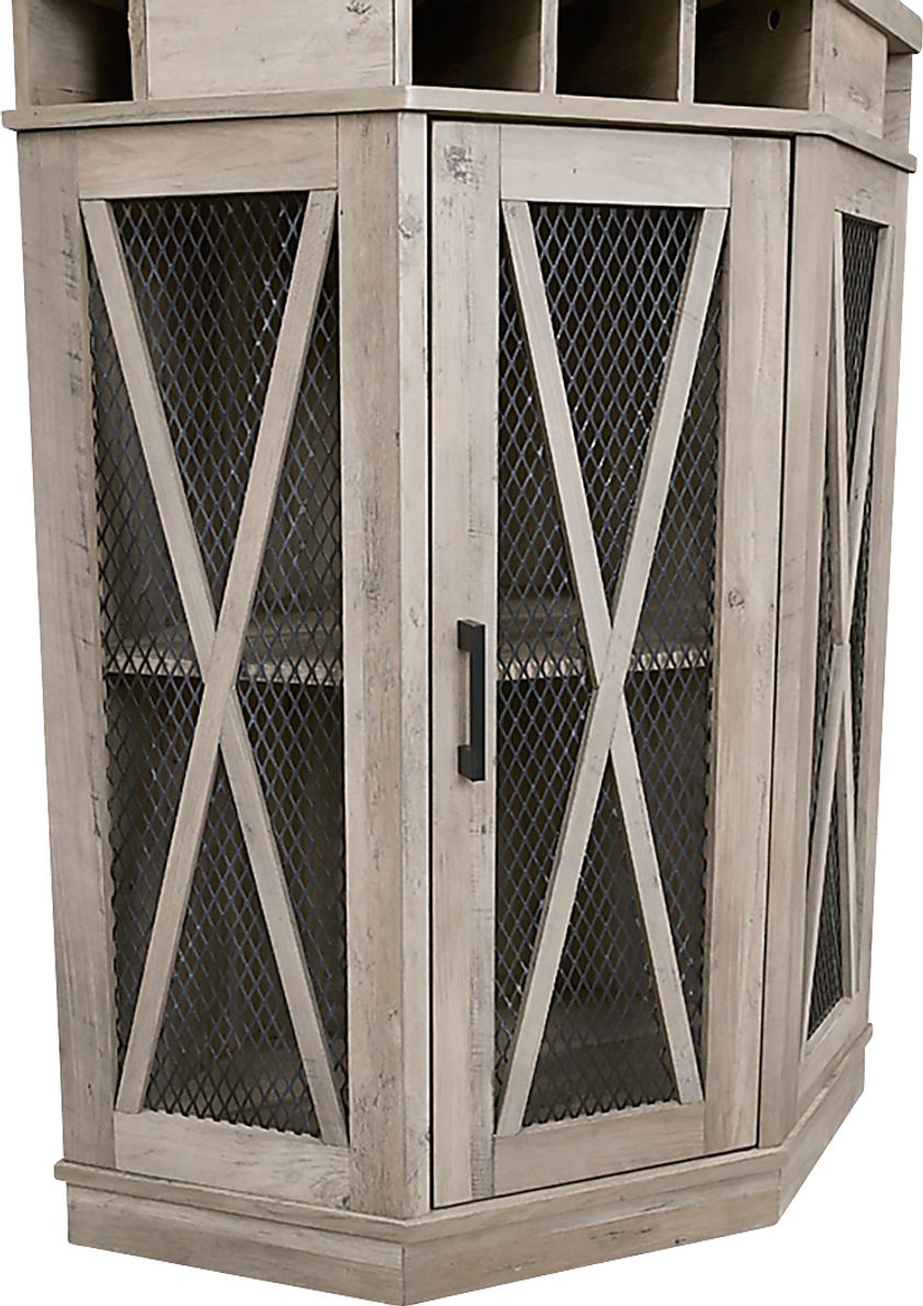 Lamon Gray Bar Cabinet