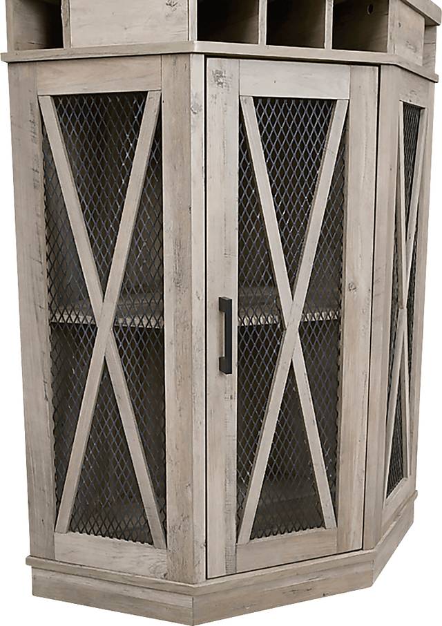 Lamon Gray Bar Cabinet - Thumbnail - Image 7