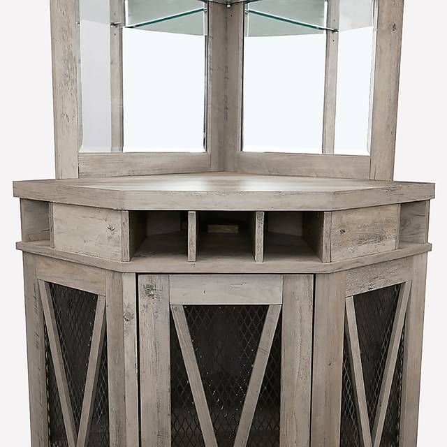 Lamon Gray Bar Cabinet - Thumbnail - Image 9