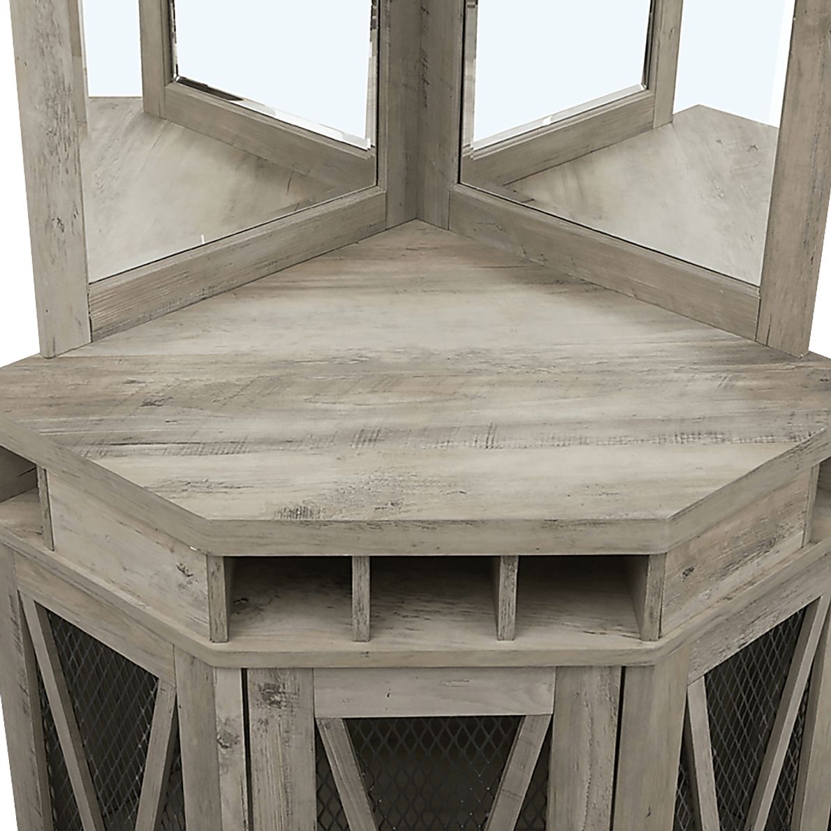 Lamon Gray Bar Cabinet