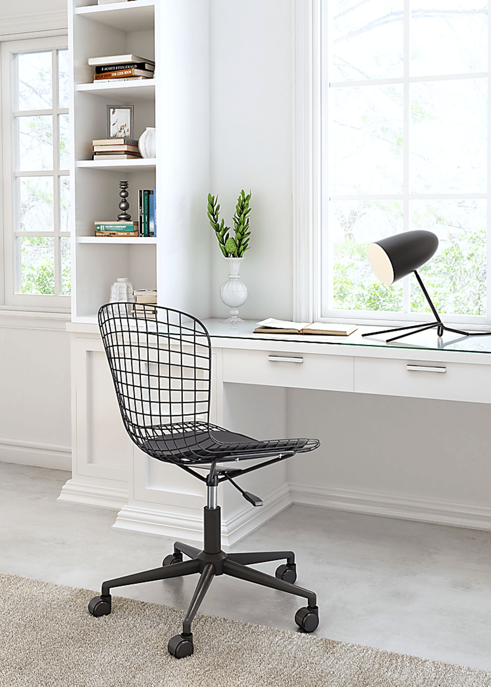 Lamoni Black Desk Chair - Image 2