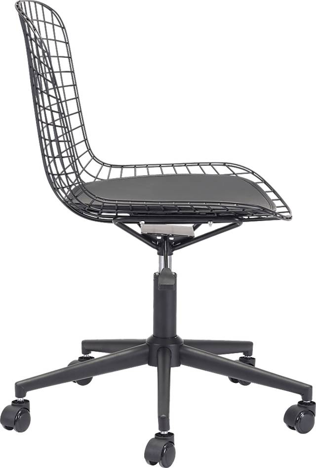Lamoni Black Desk Chair - Thumbnail - Image 3