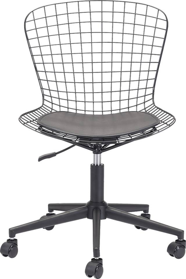 Lamoni Black Desk Chair - Thumbnail - Image 4