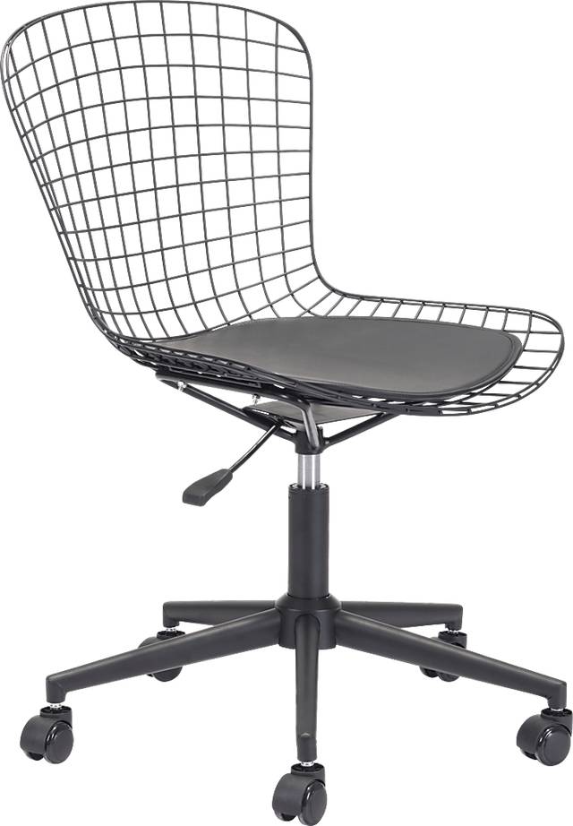 Lamoni Black Desk Chair - Thumbnail - Image 1