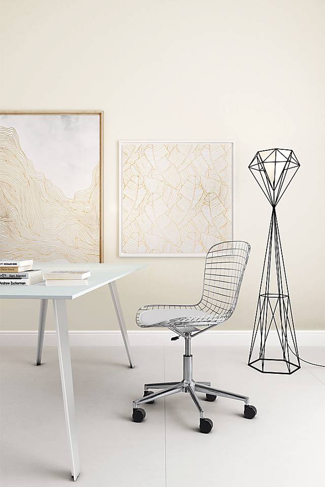 Lamoni White Desk Chair - Thumbnail - Image 2