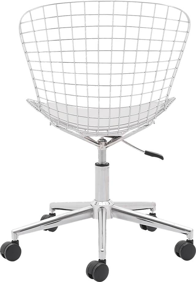 Lamoni White Desk Chair - Thumbnail - Image 4
