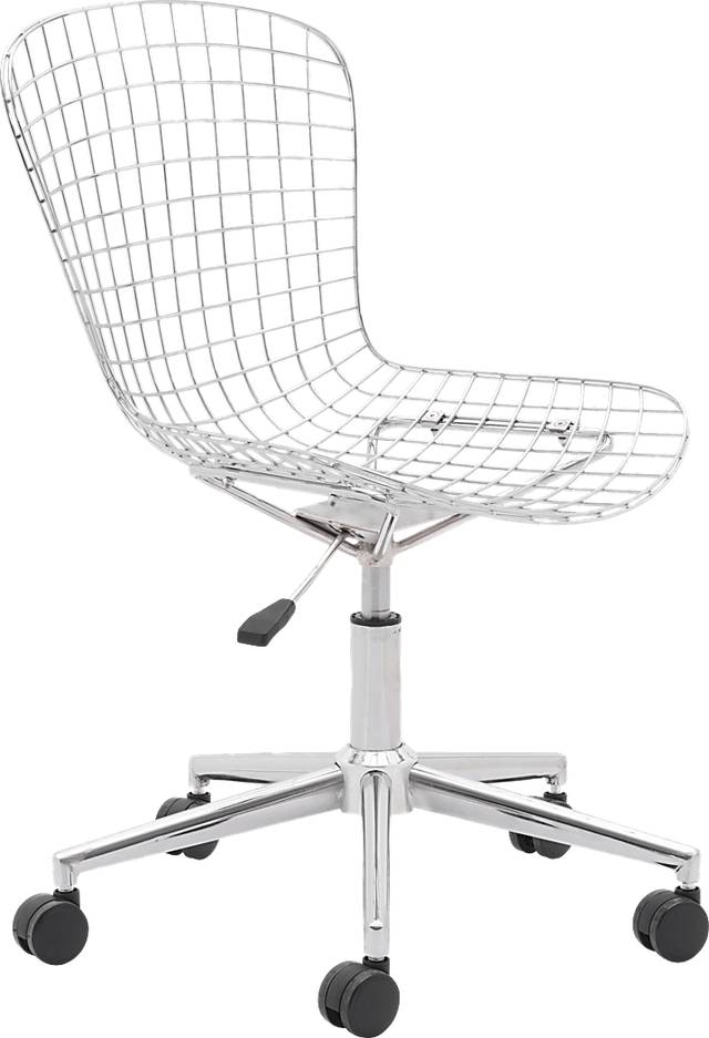 Lamoni White Desk Chair - Thumbnail - Image 5