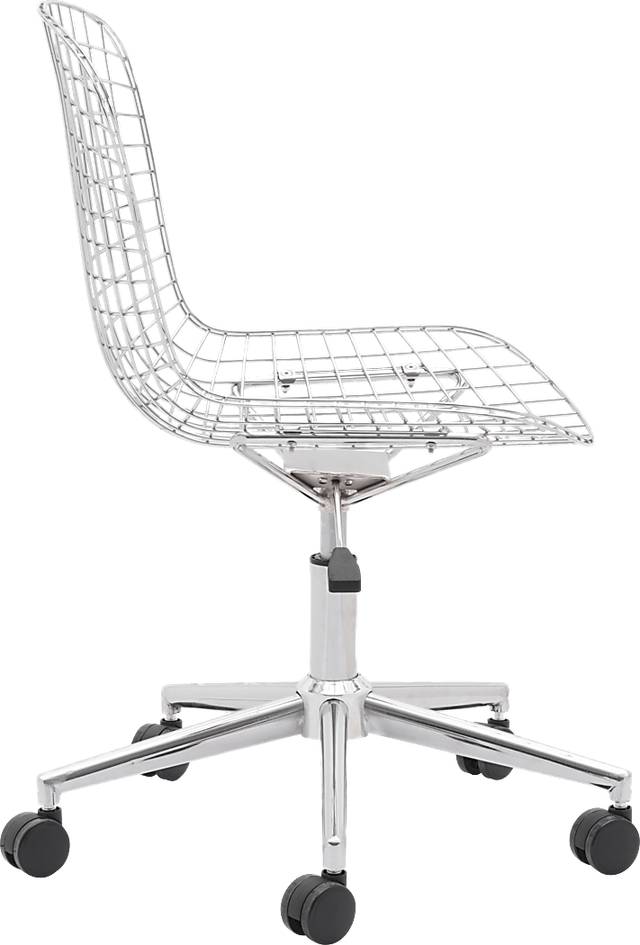 Lamoni White Desk Chair - Thumbnail - Image 6