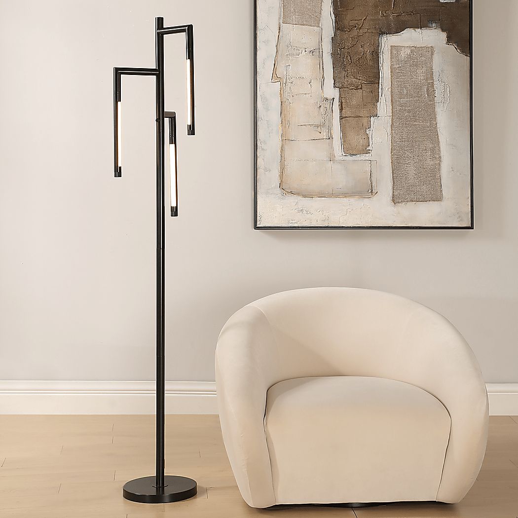 Lamont Alley Black Floor Lamp