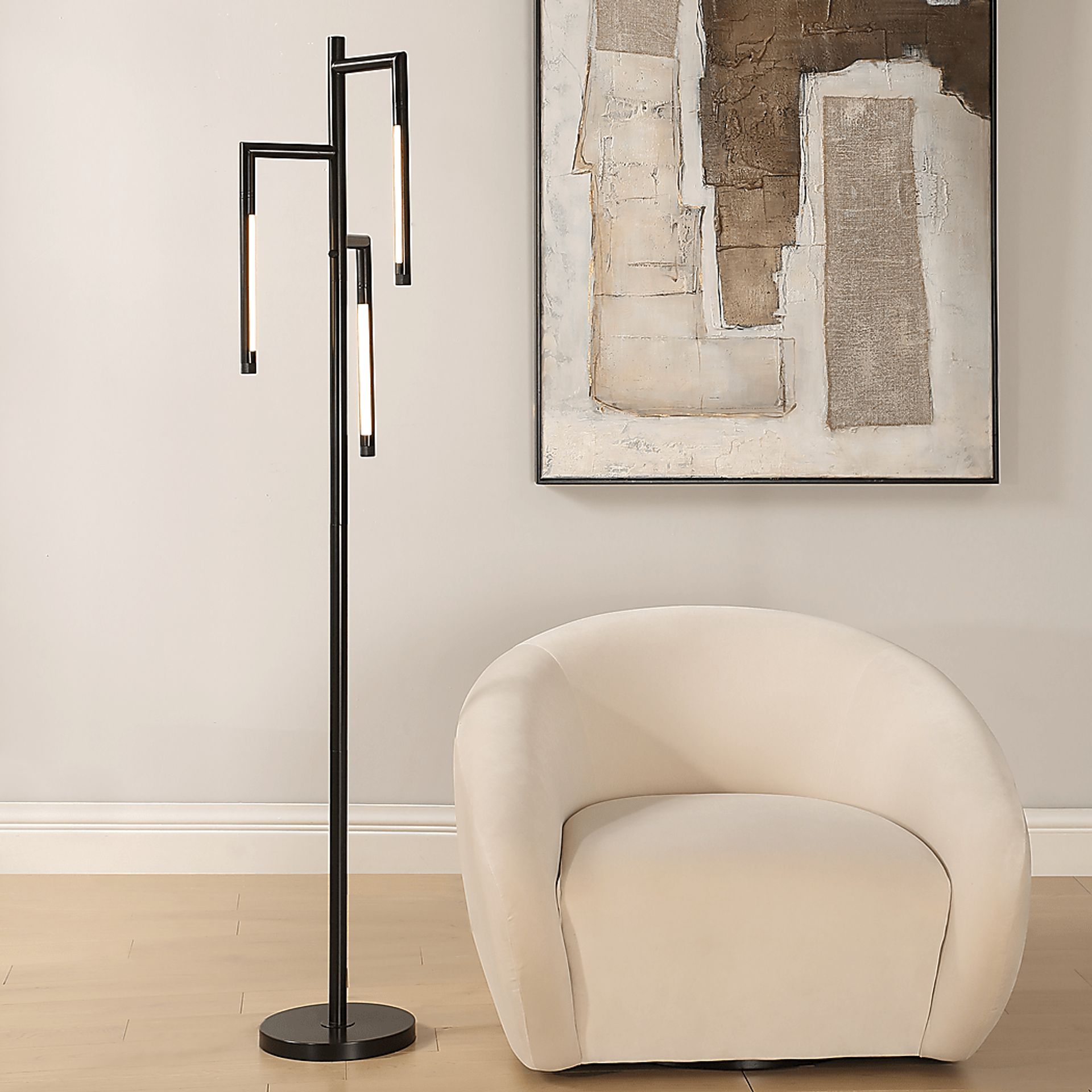 Lamont Alley Black Floor Lamp - Image 2