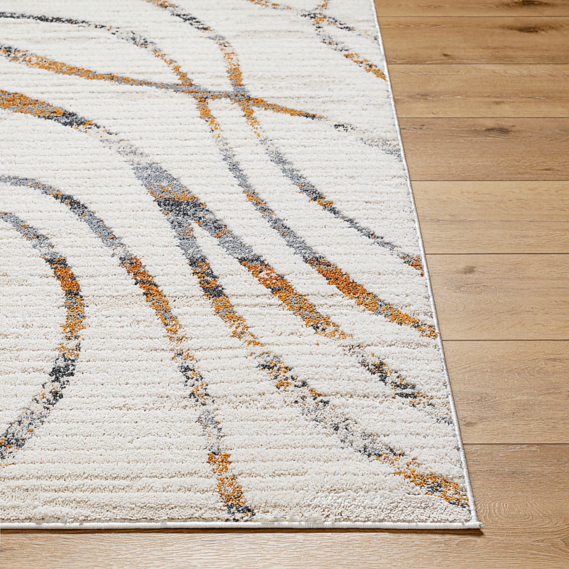 Lamruen Cream 5'3 x 7' Area Rug - Image 3